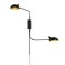 Z-Lite Bellamy Wall Sconce, 2-Light, 62.75 In.W x 11 In.L x 29.25 In.H, Matte Black/Matte Black Outer 1942-2S-MB - alternate 1